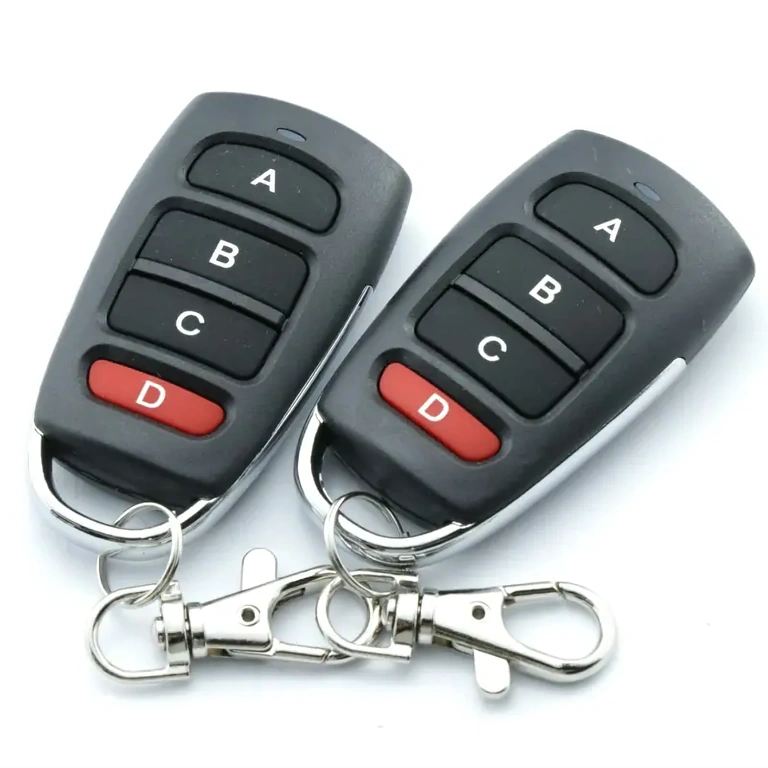 Radijo nuotolinio valdymo pultas su 4 mygtukais belaidėms kontrolės sistemoms