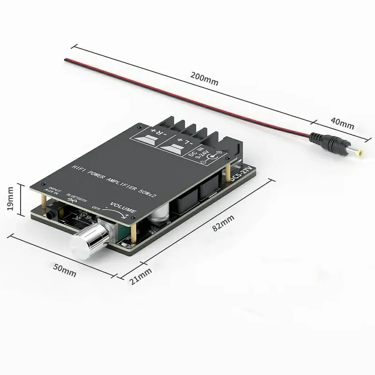 Kompaktiškas skaitmeninis Hi-Fi stereo stiprintuvas 2x50W
