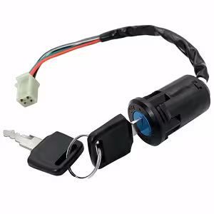 Universalus 4 laidų kontaktas su raktu ATV, kinietiškam skuterui, motociklui 50–250cc (suderinamas 70cc, 90cc, 107cc, 110cc, 125cc, 200cc)