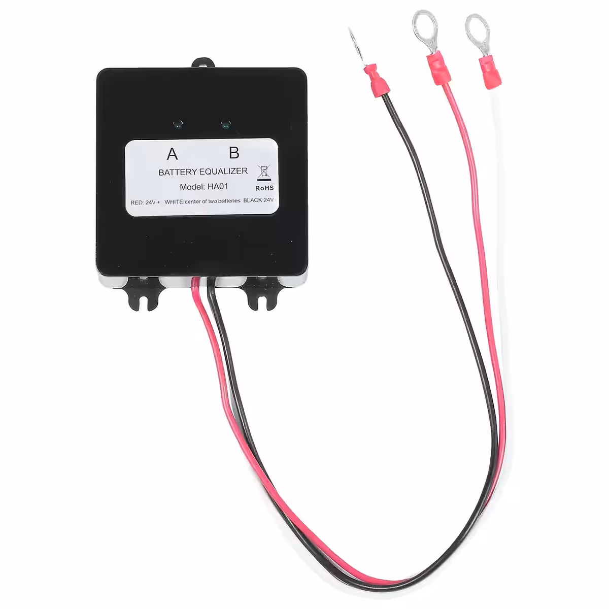 Jungimo schema 12V baterijų lygintuvui 24V, 36V, 48V sistemose