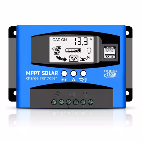 MPPT 100A saulės valdiklis saulės panelėms 12V/24V