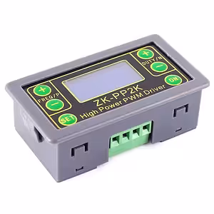 PWM reguliatorius 5V–24V 8A – apsukų, signalo ir laikmačio kontrolė