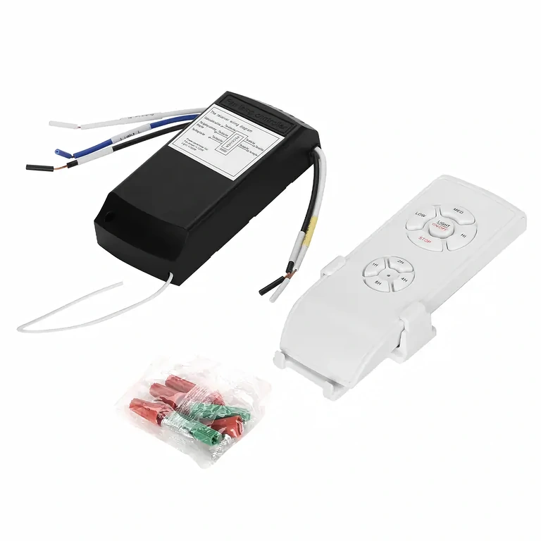 220V nuotolinio valdymo pultas + imtuvas Nuotolinio valdymo pultas su 220V imtuvu ventiliatoriui arba reguliuojamai šviestuvei