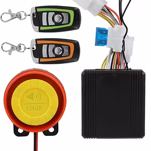 Motociklo / skuterių / ATV signalizacijos sistema – 125 dB, 2 nuotoliniai pultai, variklio kontrolė