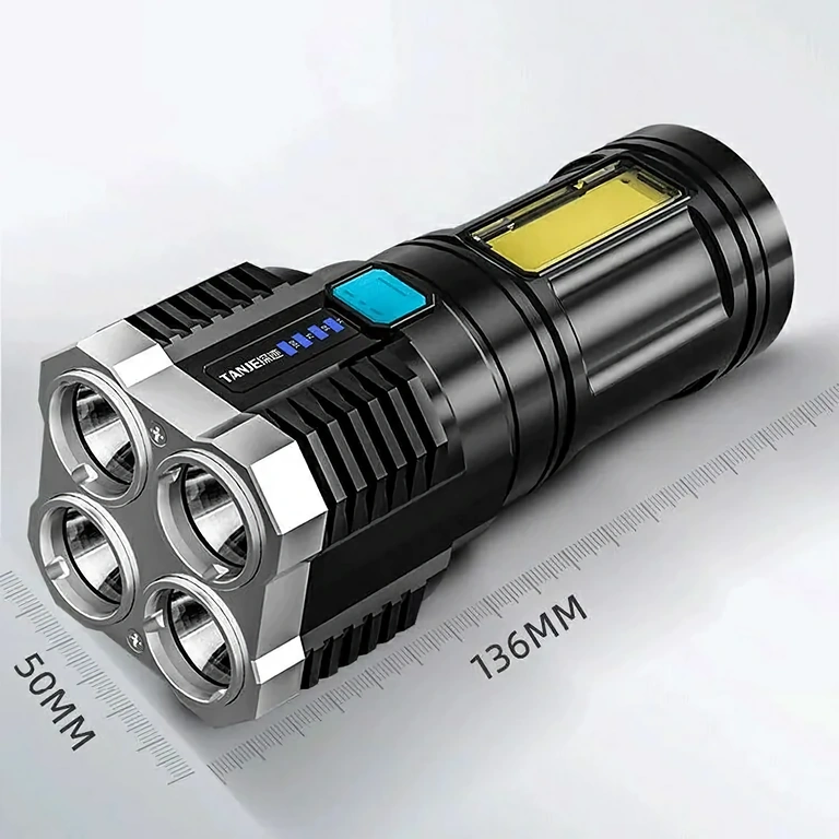 Kompaktiškas LED avarinis žibintuvėlis Kompaktiška LED šviesa avarinėms situacijoms