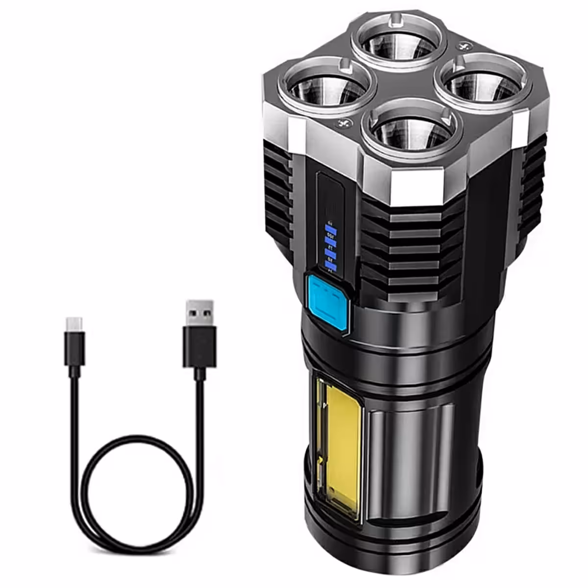 LED žibintuvėlis labai galinga šviesa medžioklei