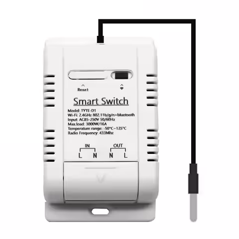WiFi išmanusis termostatas su DS18B20 temperatūros jutikliu – automatinė Tuya Smart kontrolė, 220V 16A