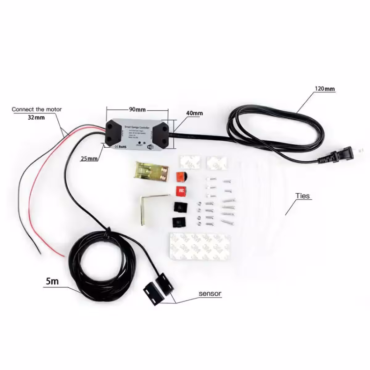 Automatinio vartų atidarymo sprendimas per programėlę vartams su vyriais arba stumdomiems vartams
