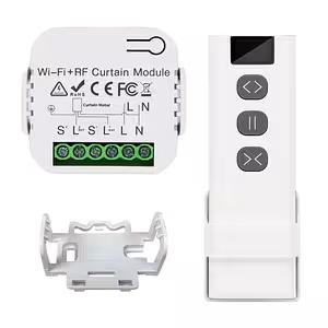 Automatinė žaliuzių, užuolaidų ir draperijų sistema – WiFi, Tuya, RF nuotolinio valdymo pultas