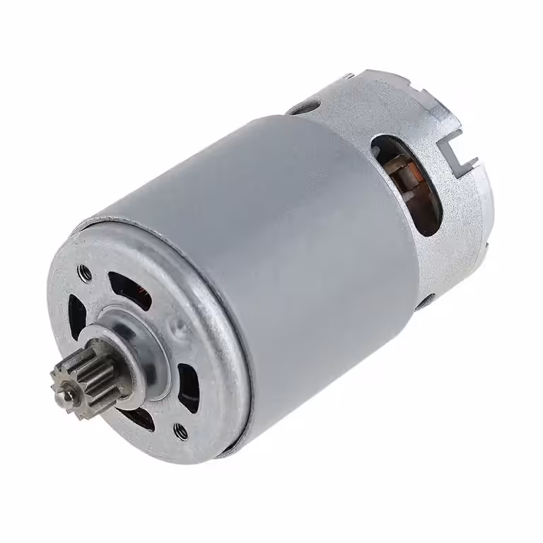 RS550 18V–21V DC savaiminio varžto variklis su 12 dantų – 28.000 RPM, 1Nm sukimo momentas