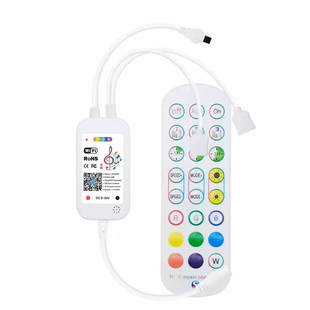 Pilnas valdymas per programėlę ir nuotolinio valdymo pultą individualiam apšvietimui