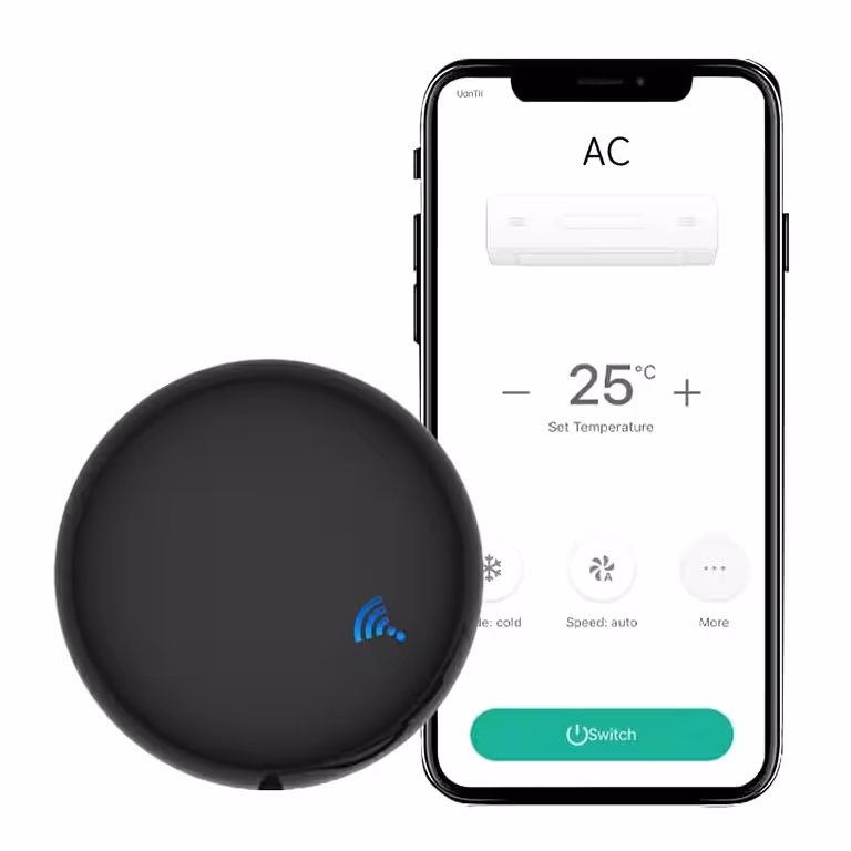 Universalus WiFi Tuya IR nuotolinio valdymo pultas TV, AC ir IR įrenginiams