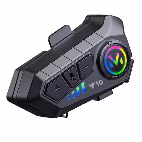 Bluetooth 5.3 interkomas motociklo šalmui su 1000mAh baterija ir ilga veikimo trukme