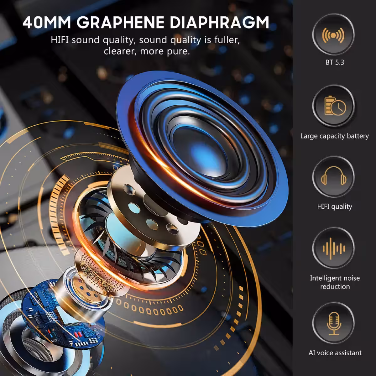 Interkomo sistema su išmaniąja triukšmo slopinimo technologija