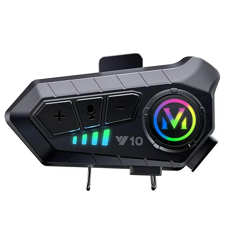 Tvirtinimo spaustukas interkomui ant motociklo šalmo Bazė su segtuku interkomo sistemos pritvirtinimui prie šalmo