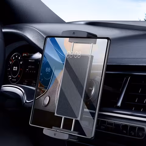 Automobilio planšetės laikiklis 7–12 colių su tvirtinimu į ventiliacijos groteles