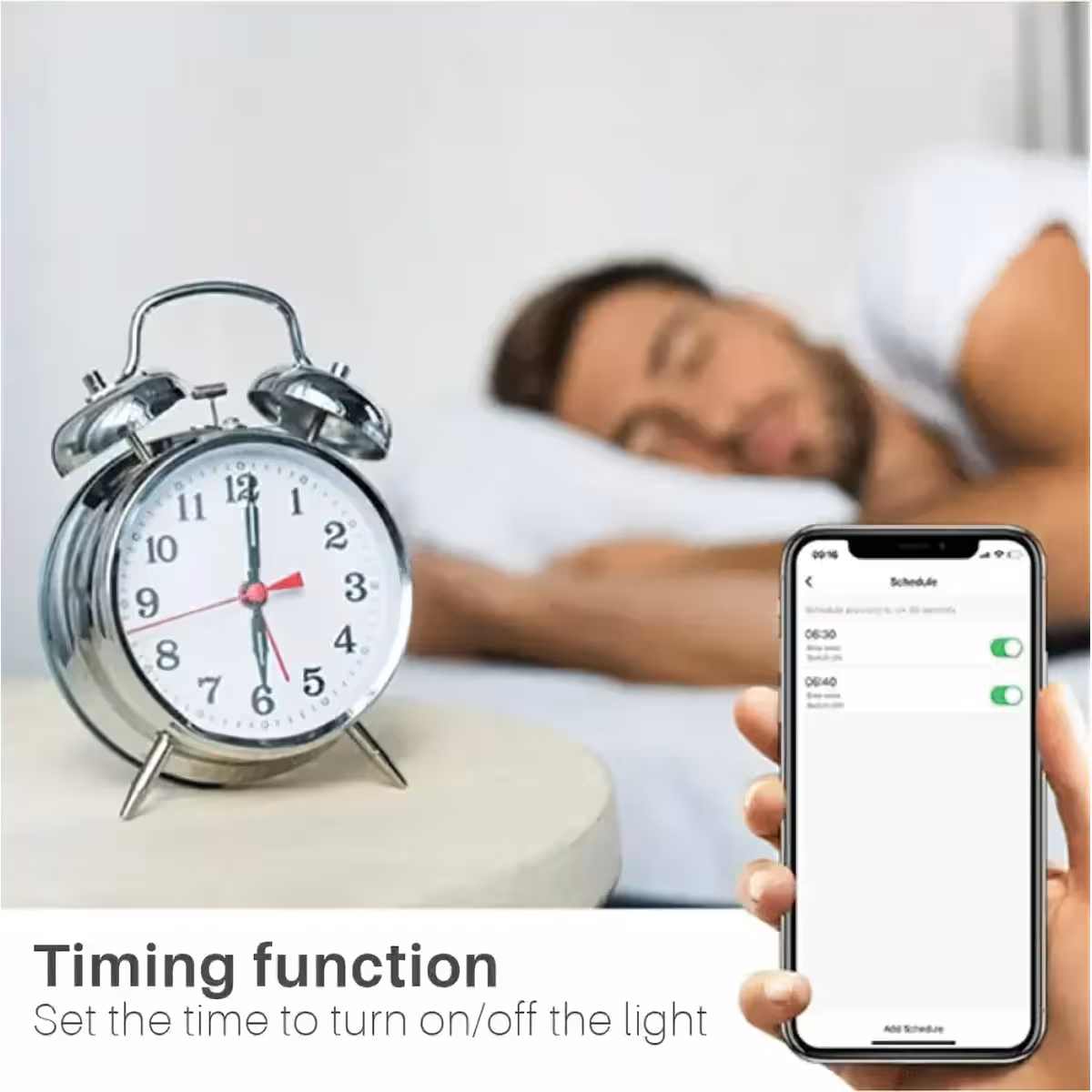 E27 LED lemputė su WiFi, ryškumo reguliavimu ir pasirinktinėmis scenomis