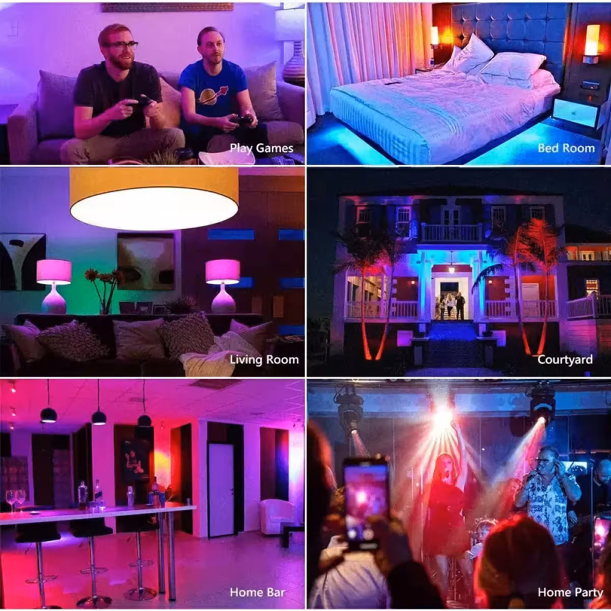 LED lemputė su WiFi ir nuotoliniu valdymu, ideali smart home apšvietimui