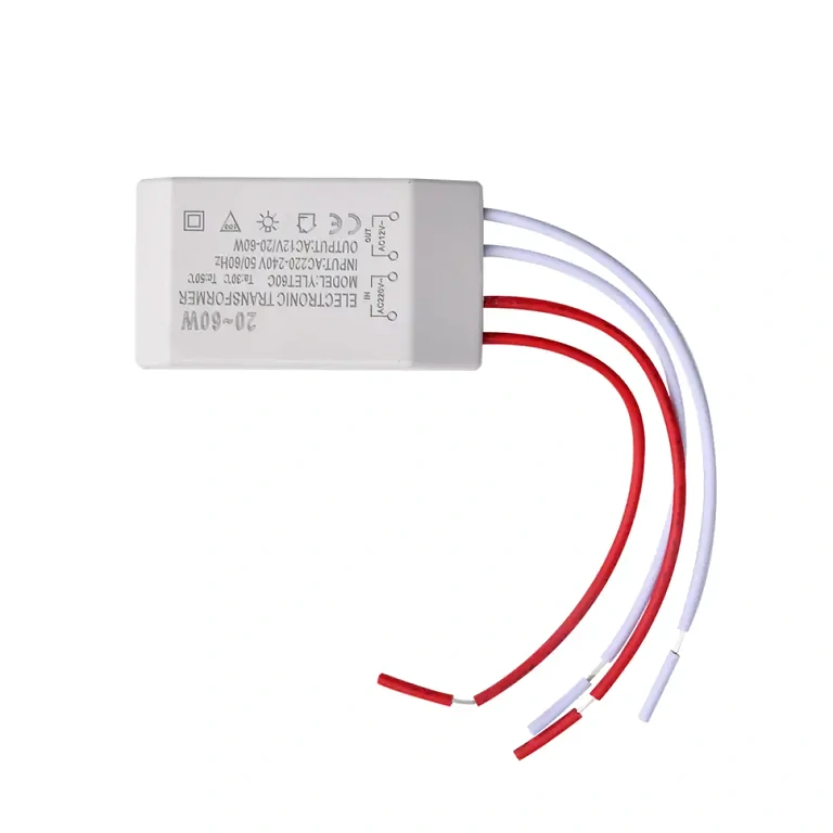 Transformatorius su galia nuo 20 iki 60W apšvietimui