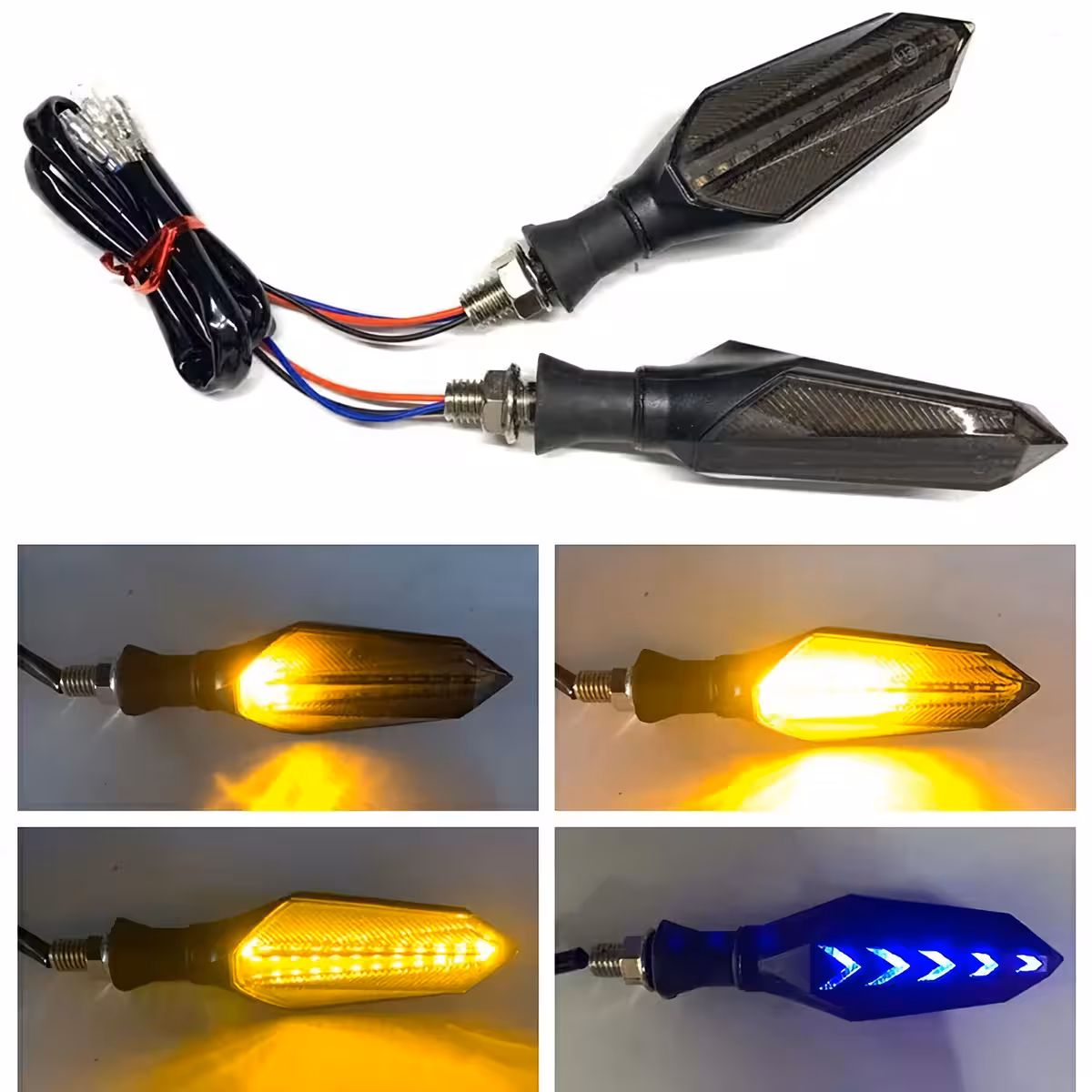 Tekančios šviesos LED posūkiai elektriniams skuterams