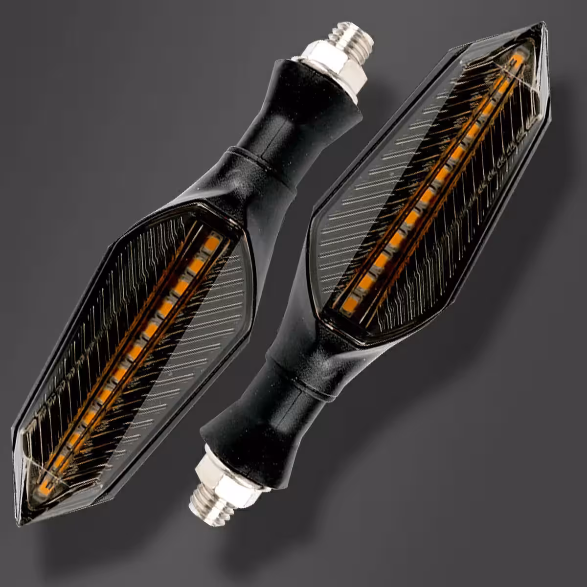 Pora LED posūkių paspirtukams su tekančia šviesa