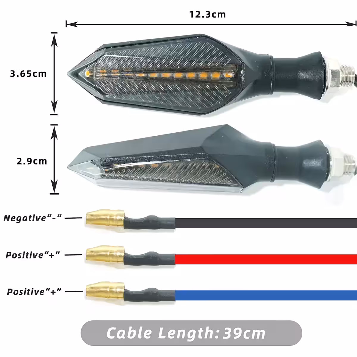 Posūkiai su juodu, mėlynu ir raudonu laidu jungimui