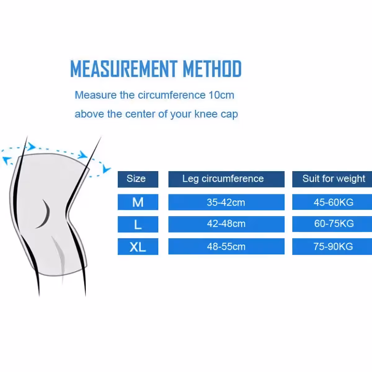 Kelio įtvaras, prieinamas dydžiais M, L ir XL, tinka įvairioms apimtims