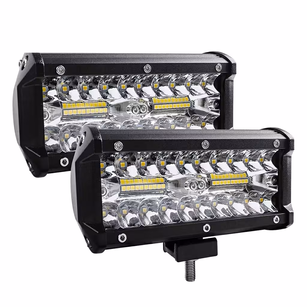 Rinkinys 2 LED BAR prožektoriai automobiliui 240W – 24000LM, 12V/24V traktoriui, sunkvežimiui, ATV, offroad
