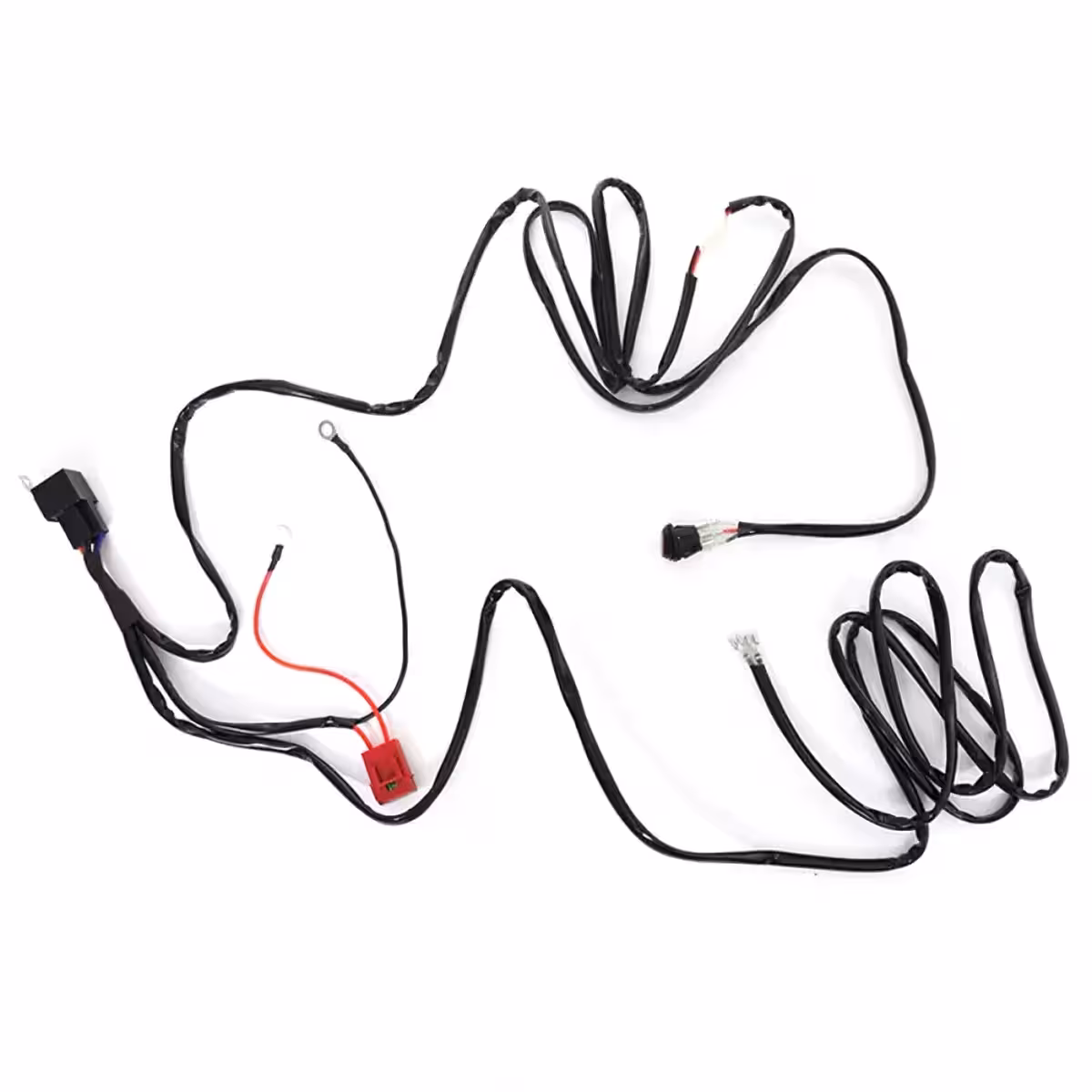 Laidų sistema LED prožektoriams montuoti ant traktoriaus