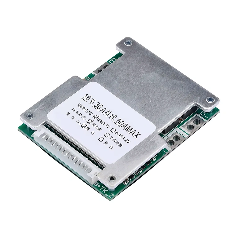 BMS 16S 60V 40A plokštė fotografuota iš šono