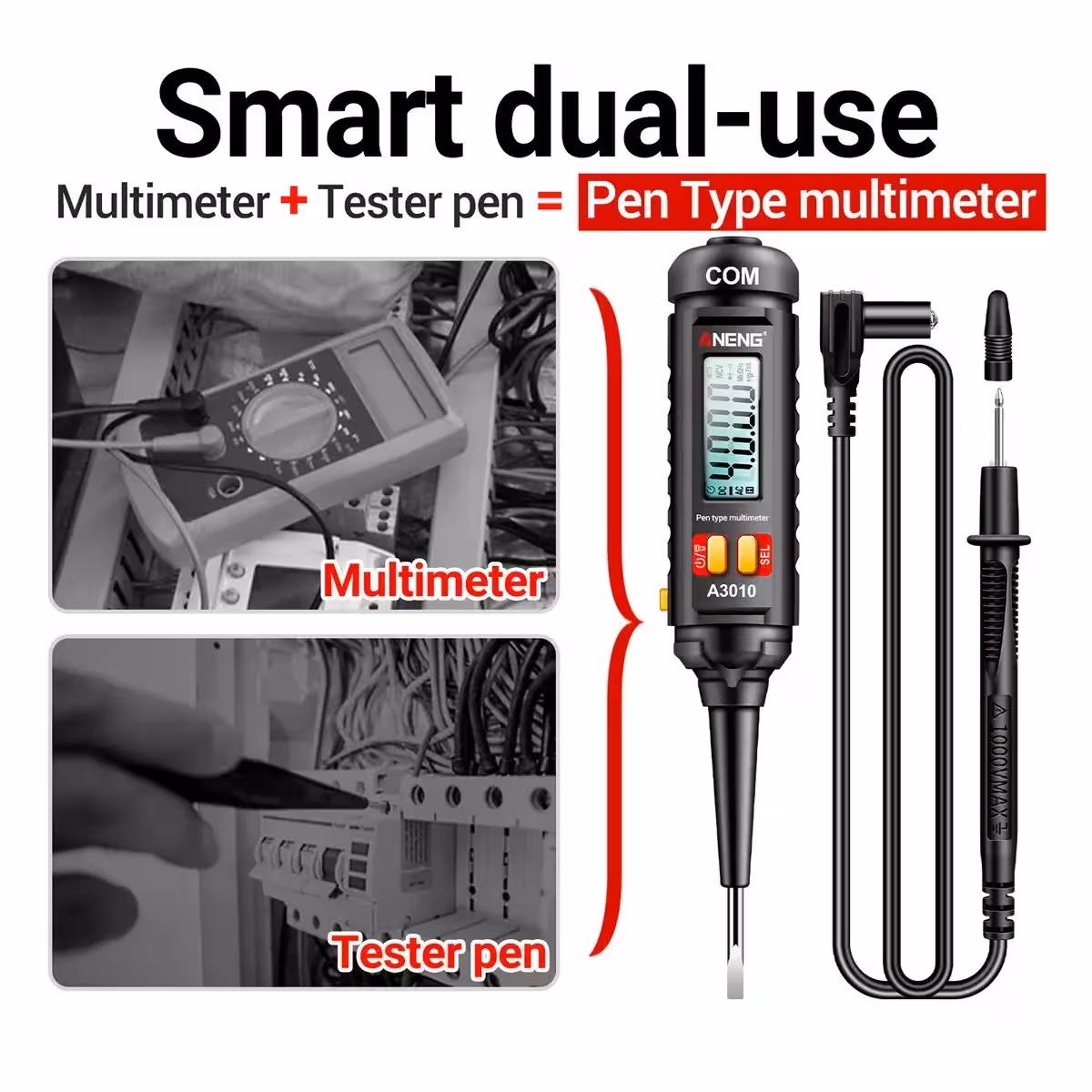 Praktinis įtampos testerio naudojimo pavyzdys