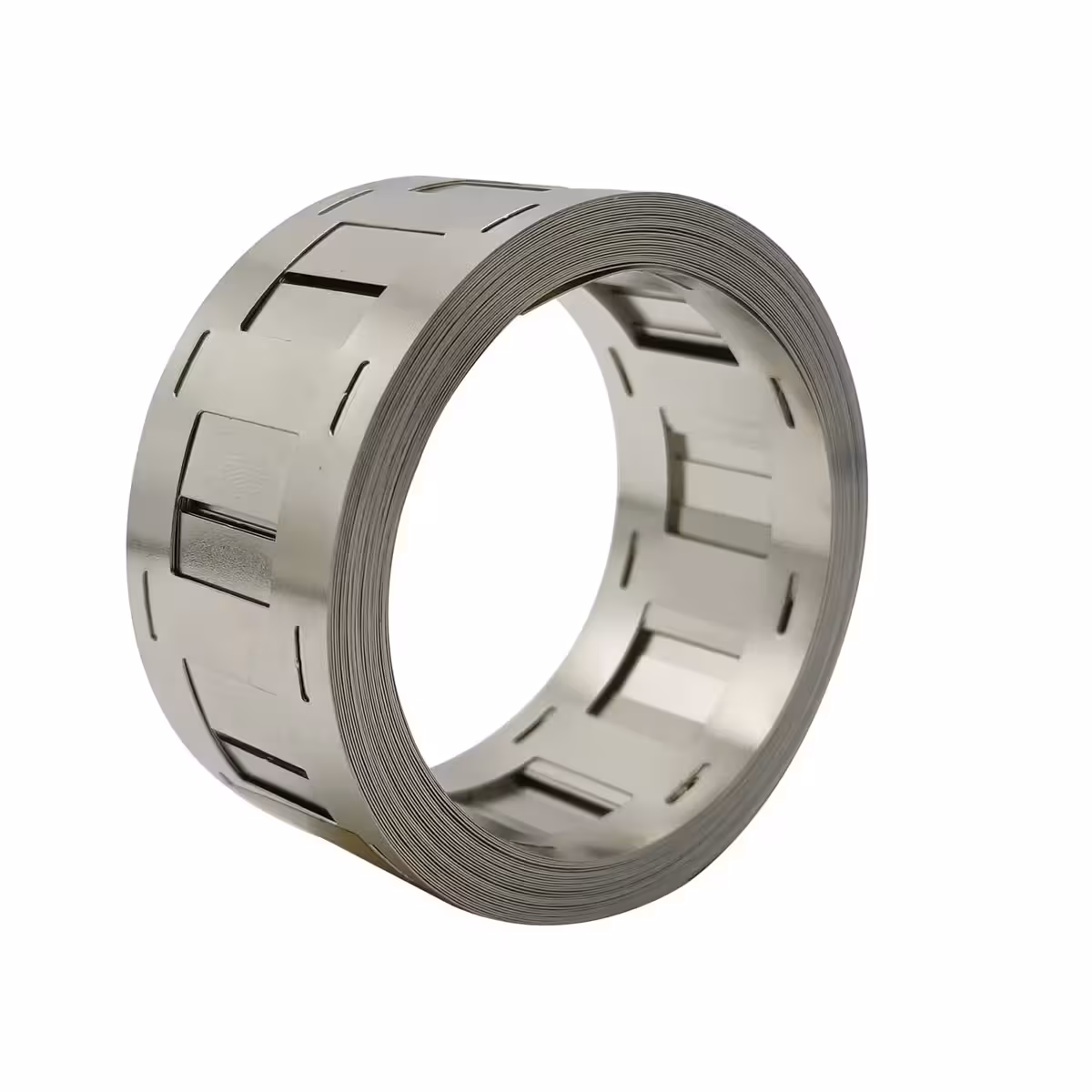 Gryno nikelio juostos autentiškumo testavimas