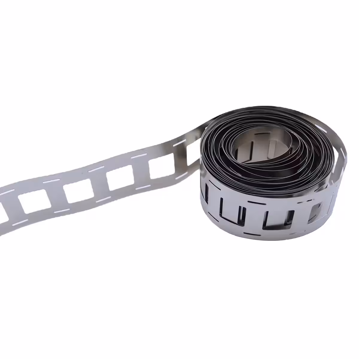 Taškinio suvirinimo procesas ant grynos nikelio juostos