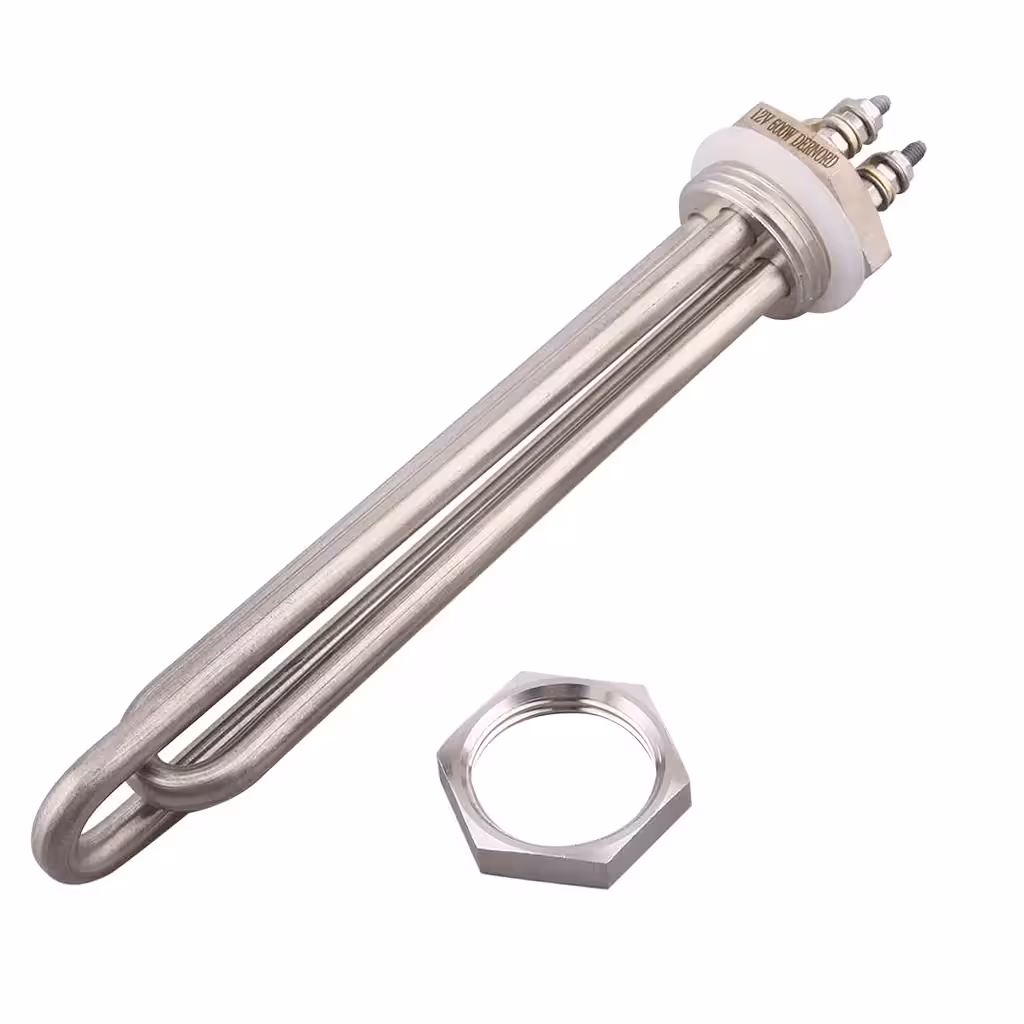 Vandens boilerio šildymo elementas 12V 24V – elektrinis šildytuvas 300W / 600W off-grid saulės sistemoms