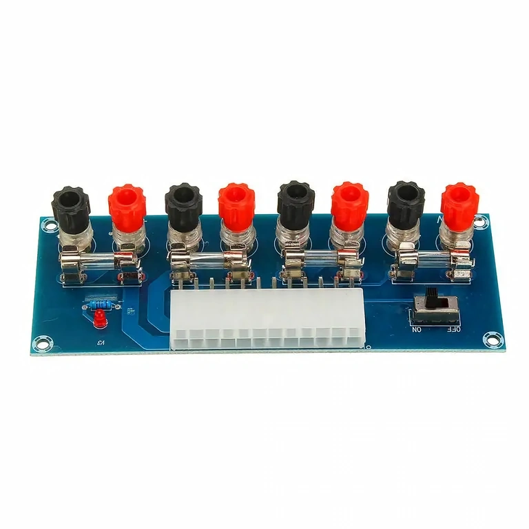 PC ATX šaltinio konversijos adapteris su 5A apsaugomis