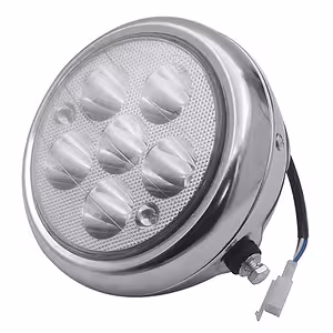 5 colių apvalus LED žibintas elektriniam motoroleriui, motociklui, Citycoco ir Harley – apšvietimas 12V–80V