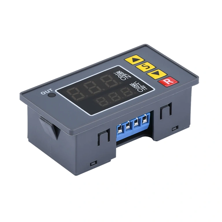 „S“, „▲“, „▼“ ir „R“ mygtukai laikmačio parametrų nustatymui