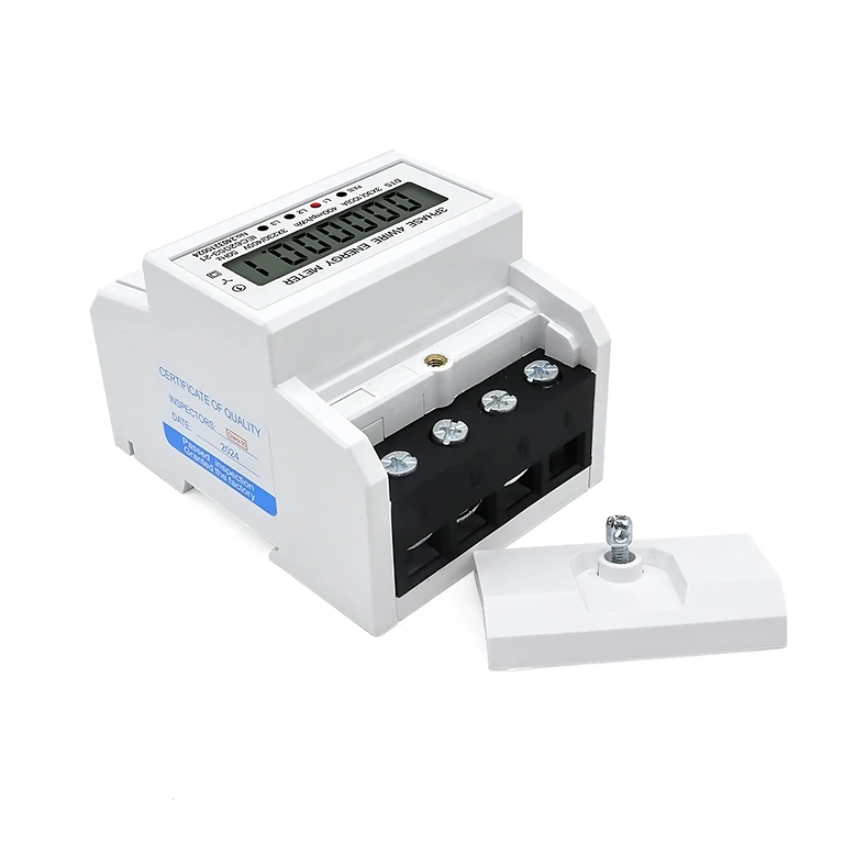 Trifazio skaitiklio montavimas ant DIN bėgelio elektros skydelyje