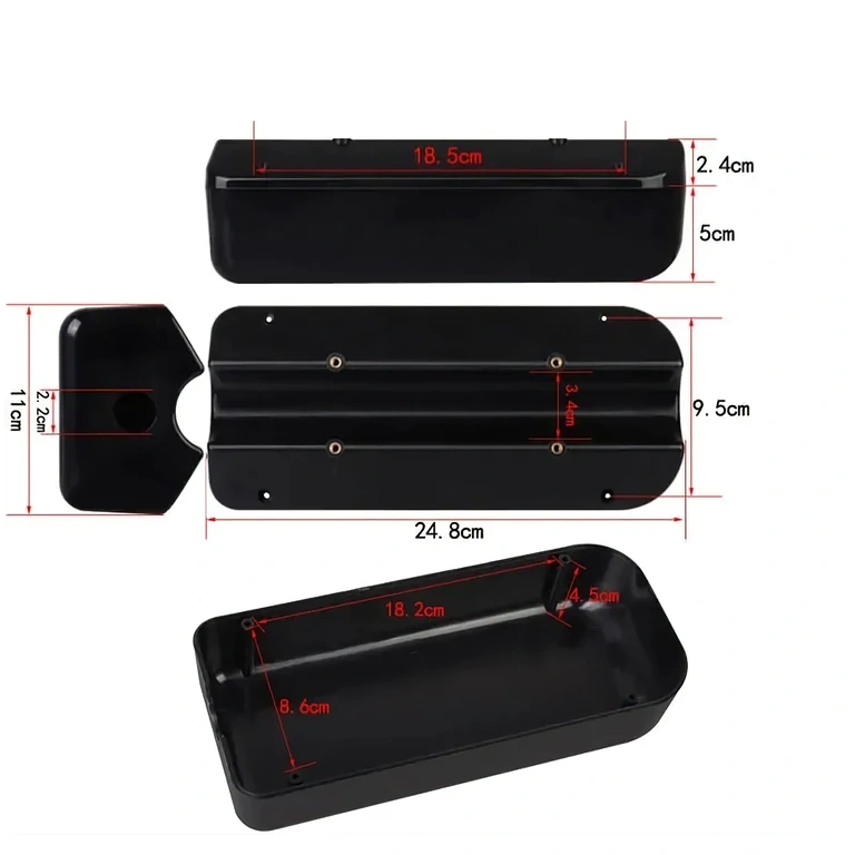 Dėžutės matmenys 24,8 x 9,5 x 5 cm