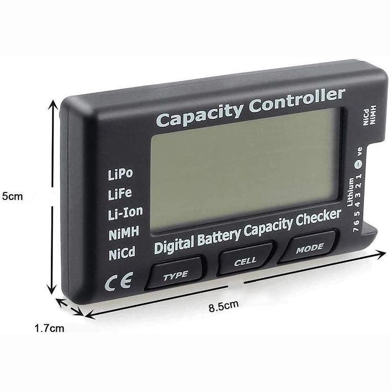 Skaitmeninis Li-Ion 18650 ir LiPo 2-7S testeris, tikslus ir greitas