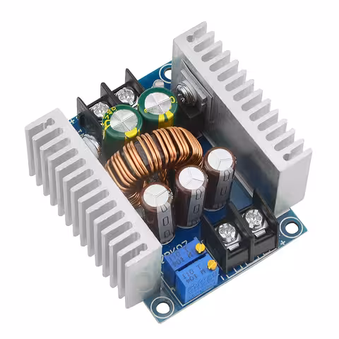 Step Down 20A 300W – reguliuojamas DC-DC žemyn konverteris 6–40V → 1.2–36V, CC/CV modulis