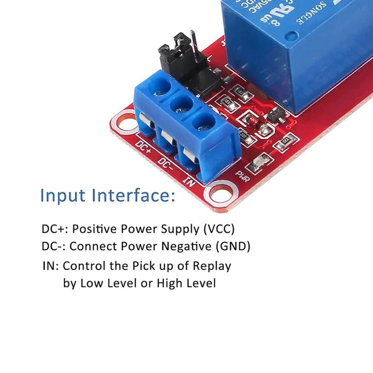 5V relės modulio rinkinys su optokopleriu, 1 kanalas, suderinamas su Arduino ir Raspberry Pi