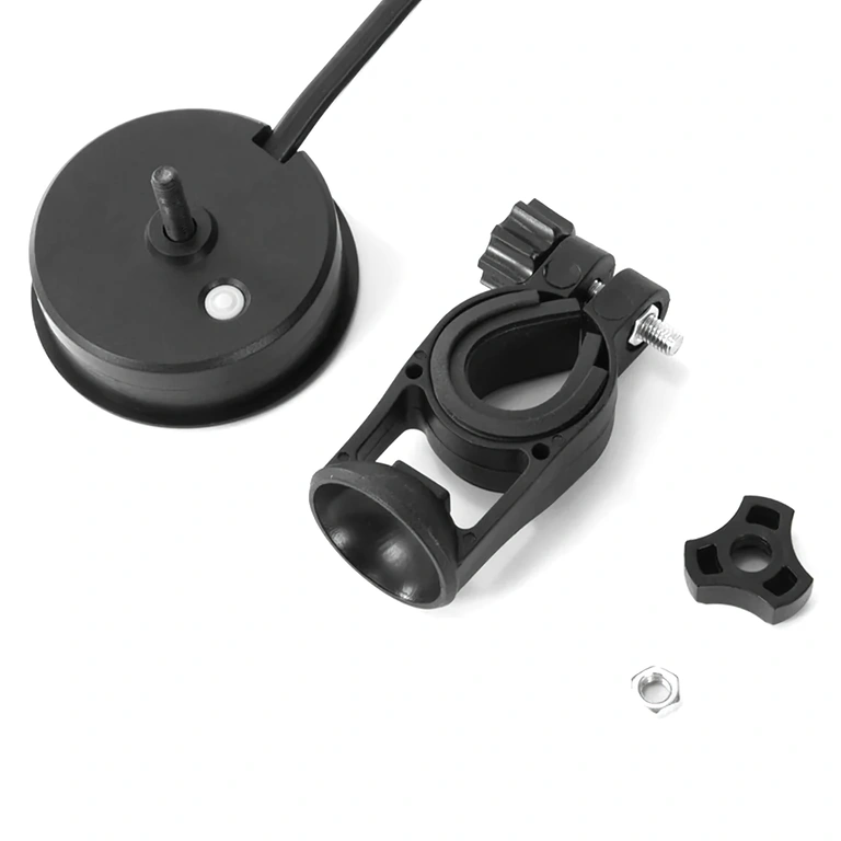 Skaitmeninio modulio galinė dalis su jungtimis ir laidais, voltmetras ir baterijos procentų ekranas, suderinamas su Li-ion ir LiFePO4 12V–72V