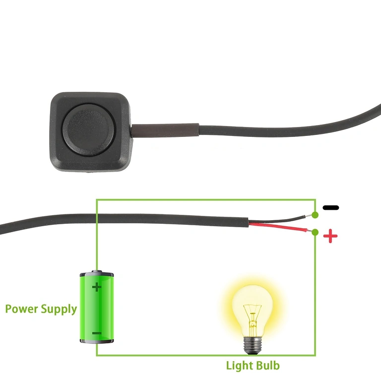 Jungimo diagrama: raudona = pliusas, juoda = minusas