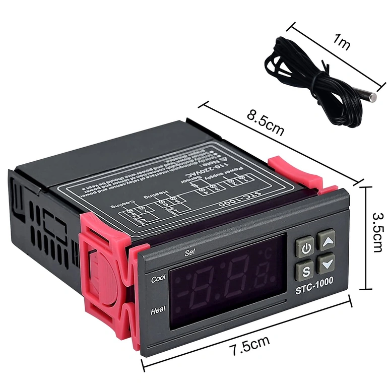 STC1000 temperatūros valdiklis alaus, vyno fermentacijai ir namų gamybai