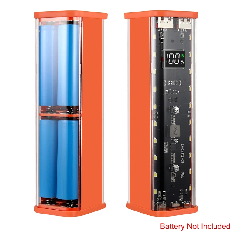 Power bank dėklo vidus 8 akumuliatoriams 18650