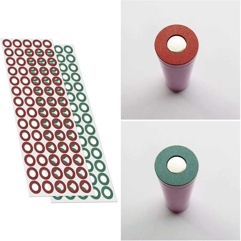 Artimas vaizdas izoliuojančio popieriaus 18650 baterijoms