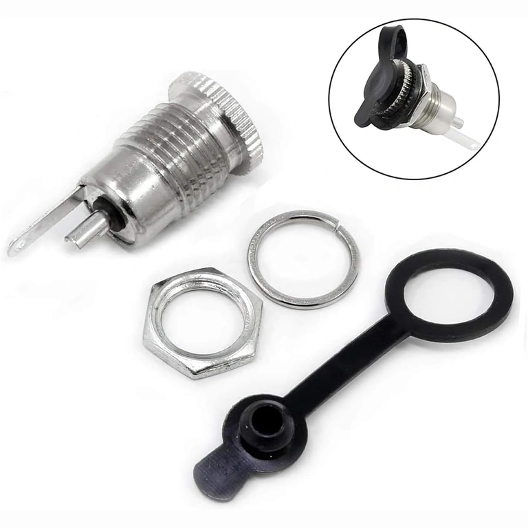 5 vnt. DC 12V 5,5x2,1 mm jungčių rinkinys – pakuotė