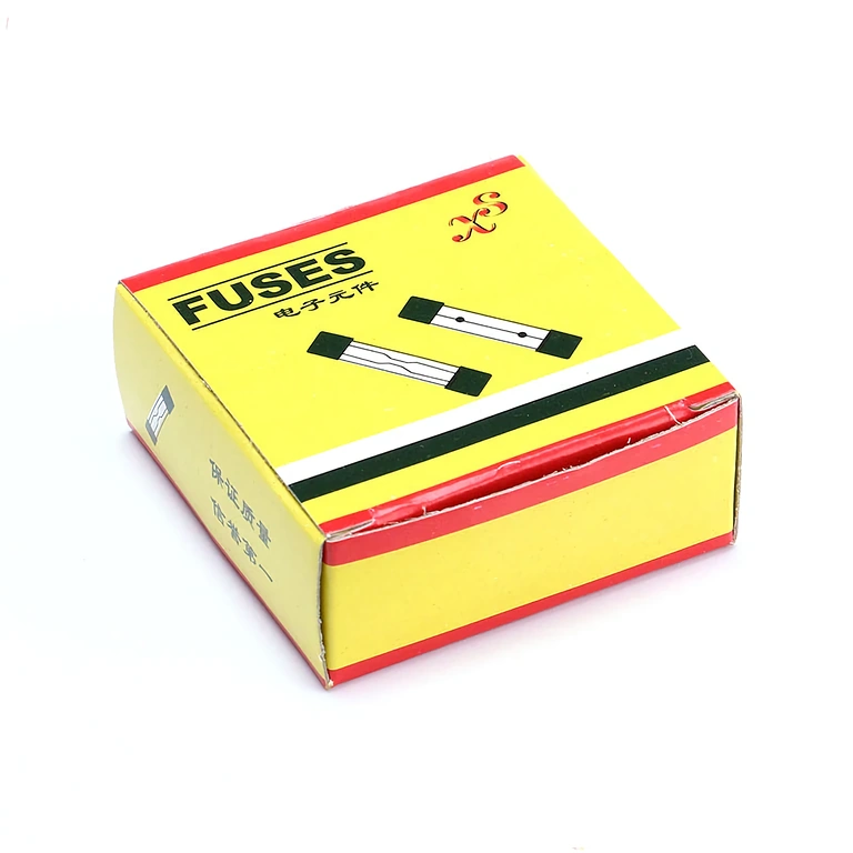 100 vnt. 10A 5x20 mm stikliniai saugikliai – pakuotė