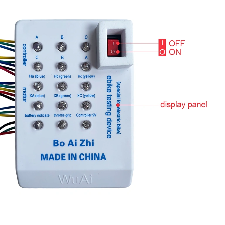 Universalus testeris – akseleratoriaus rankena Akseleratoriaus rankenėlė prijungta prie universalio testerio